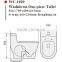 WC-1020 One-Piece S-Trap Toilet with Geberit or R&T Flush Valve & Soft Closer Seat Cover Ramp Down, Water Closet Toilet Bowl