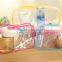 Transparent Clear PU or PVC Leather Tote Cosmetic Bag with Ziplock for women