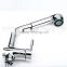 Custom Long Pull Out Handle Brass Mixer Faucets Kitchen Basin
