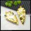 LFD-0073P ~ Wholesale Arrowhead Shape Full Gold Plated Jasper Druzy Pendant Bead Fashion Druzy Necklace Pendant Charm