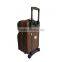 Browm Ostrich Leather Travel Rolling Bag Luggage Bag Carry-On Set