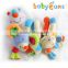 Babyfans CHINA wholeslae baby crib hanging toy plush baby toy with bell and animal around bed toys