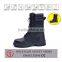 CE EN high neck leather black industrical security safety boots for men and women 9066