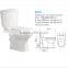 Cheap price bathroom sanitary ware two piece toilet