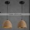 household and restaurant pendant light with hemp rope