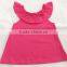 Top Fashion Remake designer kids clothes girls ruffle top sleeveless red fancy tops for girls