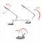 Dimmable 6W LED Table Desk Lamp Light Touch Sensor Fleible Rotatable Foldable LED Book Reading Lamp Adjustable Brightness