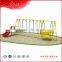 outdoor children plastic swing and slide