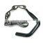 China supplier vinyl coated metal J hook with chain clothes hook for luggage