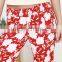 Ladies Beach Style Coral Red Custom Print Pants, New Design Pants