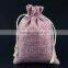 New design small natural drawstring bag with low price                        
                                                                                Supplier's Choice