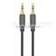 Gold plated male to male 3.5mm audio cable for car aux stereo cable