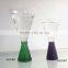 150ml handmade heavy color stem small glass wine glass