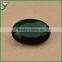 hot sale large oval dark green glass semi precious gemstone for jewellry