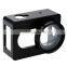 Aluminum Protective Shell Frame Case W/Mount lens cover Case + UV Filter for XIAOMI Yi Camera Black