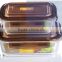 Glass food storage container 640ml