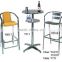 good quality comfortable leisure aluminum bar table chairs set YC017 YC018 YT11