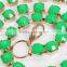 Delicate green diamand metal link Ornament Chain Brightness F1-80024