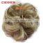 synthetic clip on messy hair bun extension chignon hair piece wig                        
                                                Quality Choice