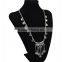 Wholesale Boho Antique African Statement Coin Long Tassel Pendants Luxury Necklace