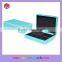 High Light Blue Lacquer Wooden Jewelry Box With Black Velvet