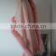 Pink Cashmere Cape Poncho With Match Color Raccoon Fur Hood Gorgeous Animal Fur Trimmed Square Shawl Cape