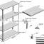 Good quality angle steel racking system,warehouse storagelight duty racking