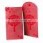 Custom made unique flocking chinese red envelop gold stamping paper money packet