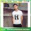 Cheap price new design mens short sleeve casual silk screen prined english letter t-shirt
