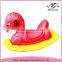 China made colorful tri-color children plastic rocking horse