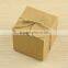 Square Kraft Paper Candy Boxes Wholesale Wedding Favor Boxes With gift tag