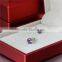 925 Silver Costume Earrings With Lucky Purple Zircon Stone