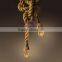 New Design Led Bulb Vintage Hemp Rope Pendant Lights Loft Hanging Lamps Industrial Suspension Luminaire Modern Lighting Fixture