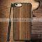 Hot Selling PC Walnut Wood Mobile Phone Case 2 in 1 for Apple Iphone 6 Plus