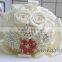 Fantastic Satin Flower Bouquets Bridal Bouquets With Beads Rhinestone Brooches