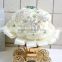 Handmade Custom Satin white Pearl Jeweled Wedding Bouquet ,brooch Bouquet