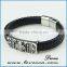 Fashion Jewelry Wholesale!!2016 NEW Stainless Steel Jewelry Punk Braided Leather Bracelet