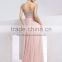 one shoulder heavy beaded ruffle around waist pink maxi evening dress pink feather evening dress 2013