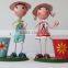Wholesale china factory Metal doll lovely doll garden decoration
