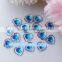 High Quality 14MM Heart Crystal Rhinestone Resin Beads Flat Back Beads Without Hole
