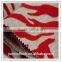 Junma red zebra-stripe pattern linen flocked car seat fabric