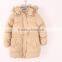 Garment stocklot fancy clothing girls long outdoor winter coats