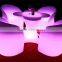 Multi Color Changeable plastic Led Sofa with remote control