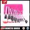 10 pcs new design goat hair makeup brushes set