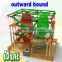 2016 free design kid playground equipment nz, 100% safe outbound hound, commercial grade outbound adventure