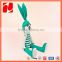 New design sitting long ear plush green rabbit toy