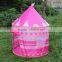 Pink Princess tent with sleeping bag Girl play tent set