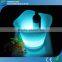 RGB Bar Furniture Ice Bucket Illuminated Plastic LED Holder