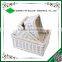 Wicker storage Xmas gift hamper basket with linning with 3 sizes