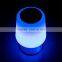 portable smart LED Bluetooth light speaker with colorful lamp